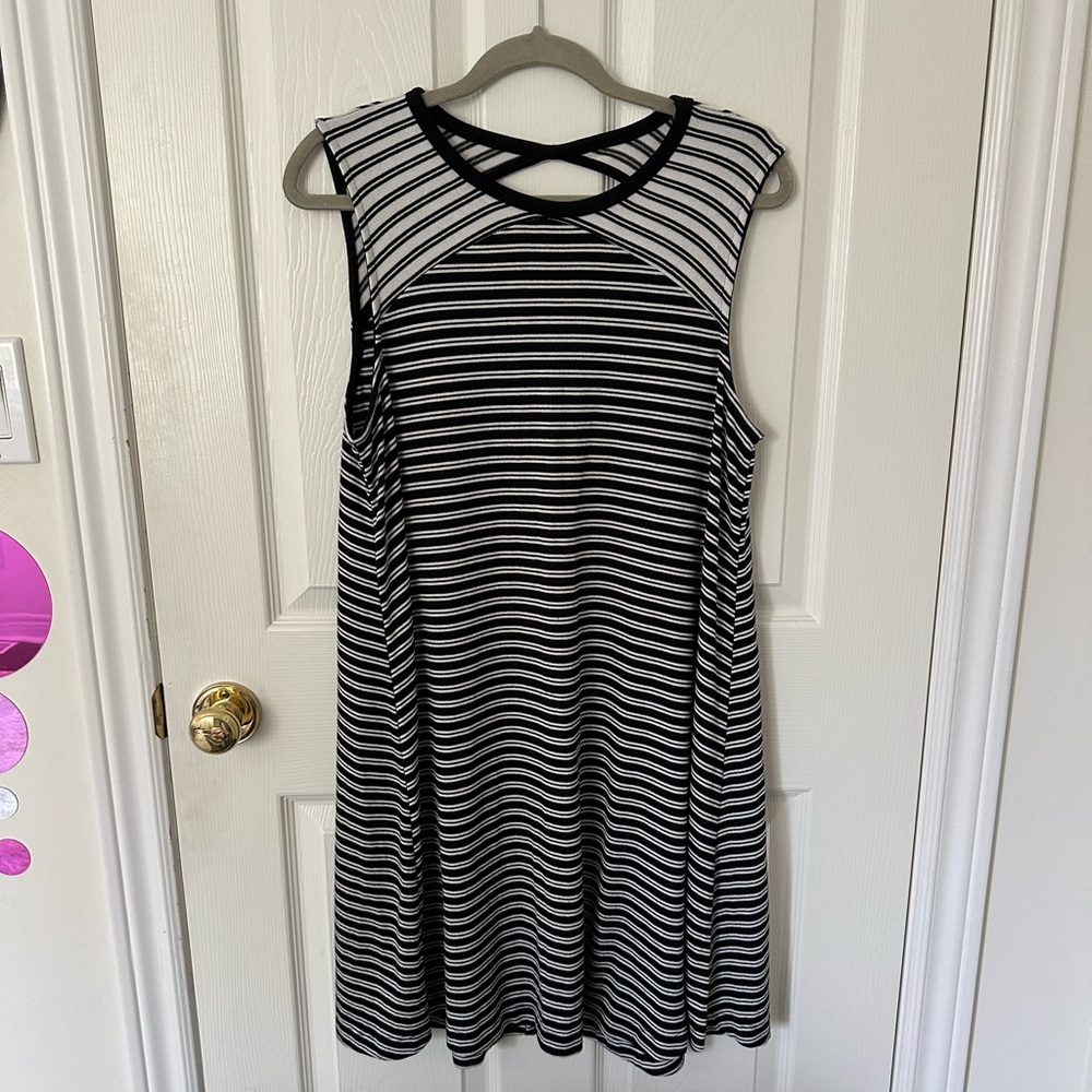 Two Tone Striped Gap Dress